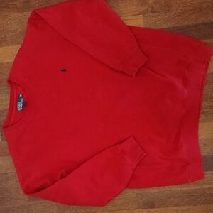 Men's red pullover sweatshirt. Polo by Ralph Lauren size XLT Tall.